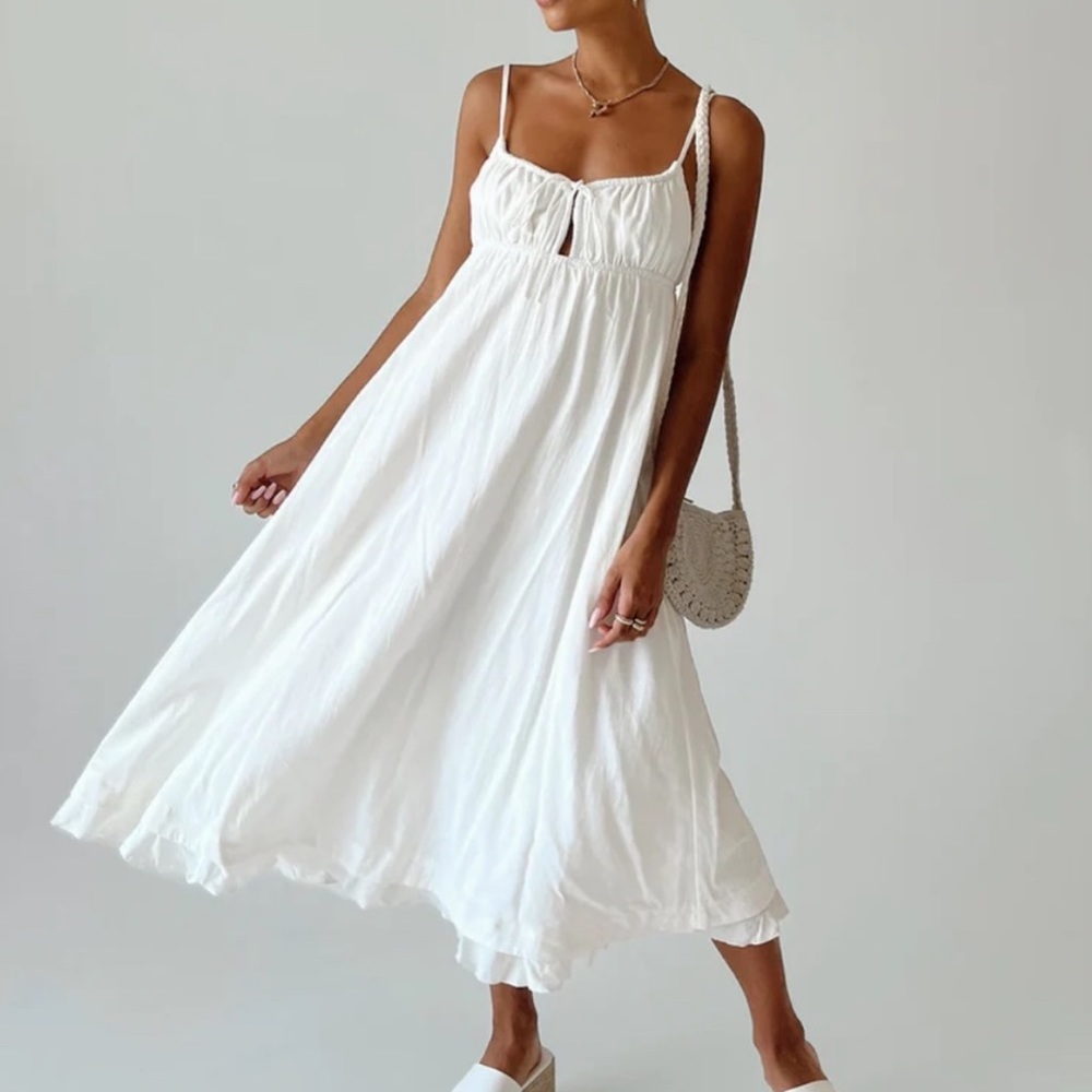 Princess Polly Empress Of Love Maxi Dress White